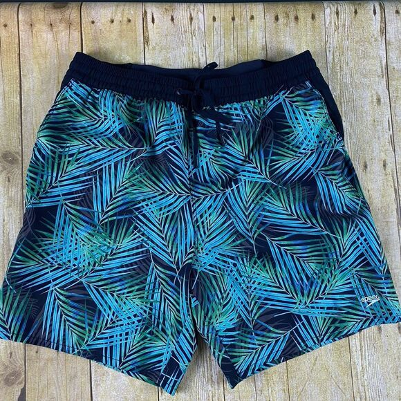 Speedo‎ Men's Size Large Tropical Print Swim Shorts Board Shorts - Picture 1 of 8